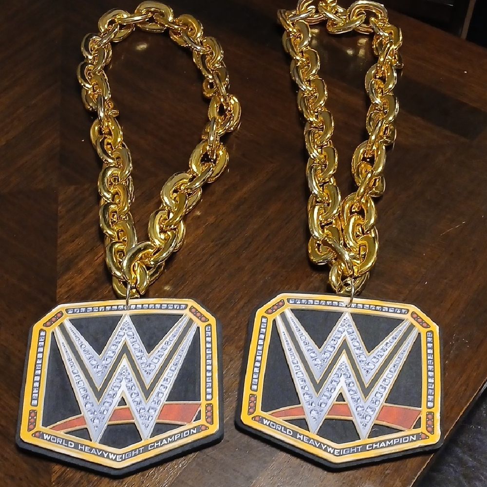 WWE Gold and Black Championship Necklace
